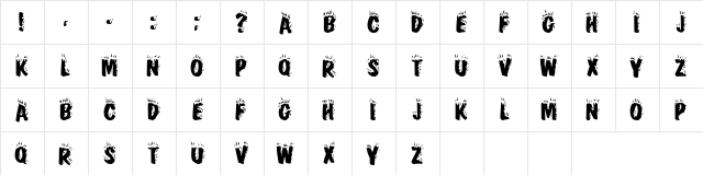 Crackling Plain  glyph index