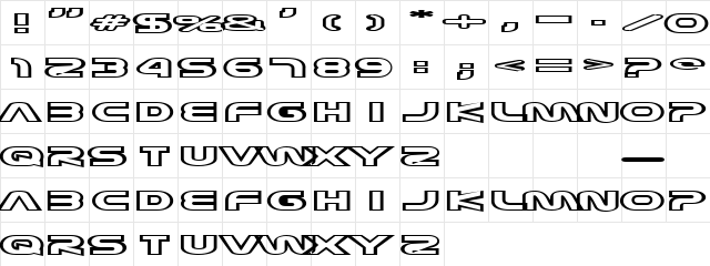 New Windings Regular  glyph index