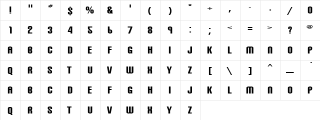 Lantern Regular  glyph index