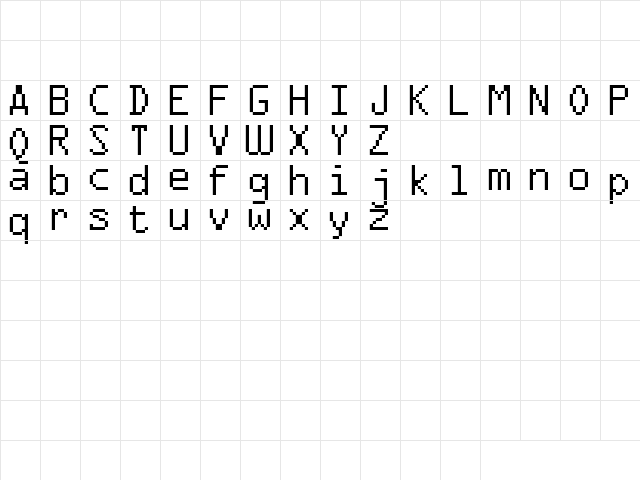 FFF Agent Condensed Regular  glyph index