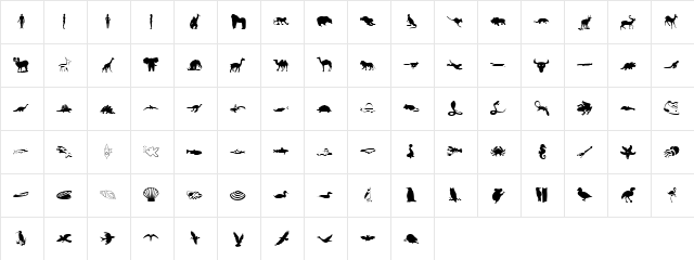 SYMBOL-20 Normal  glyph index