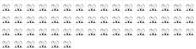 JLR Quincy Regular  glyph index