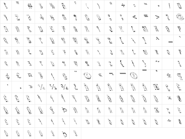 FZ UNIQUE 27 SPOTTED LEFTY Normal  glyph index