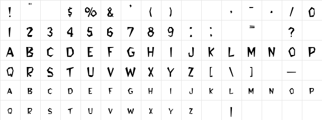 BAMBAM Normal  glyph index