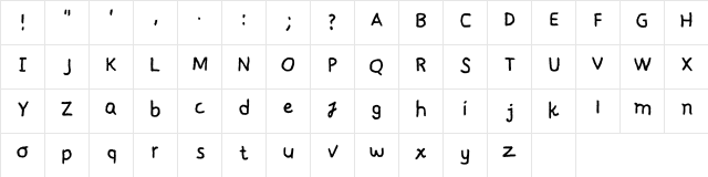 Ammaanney Regular  glyph index