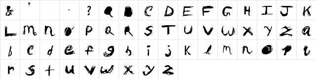 wednesday 74  glyph index