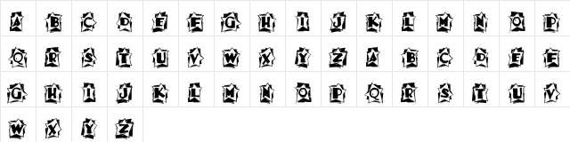 A Star is Born Regular  glyph index