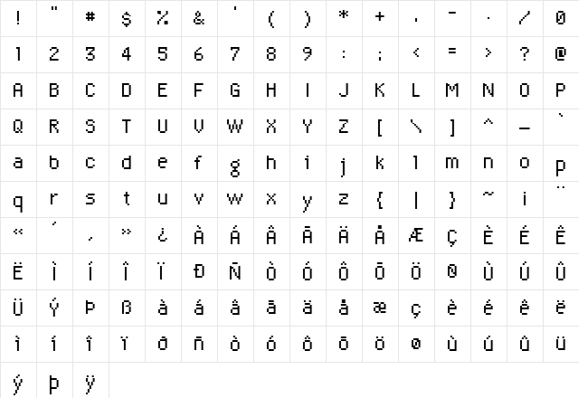 CK Mitbap Regular  glyph index