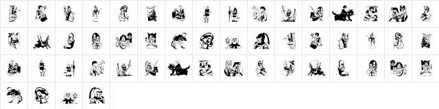 EarlyMidage Regular  glyph index