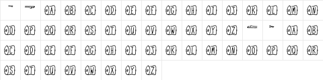JI Marshmallow Roast Regular  glyph index