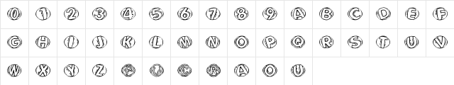 WoodcuttedCapsFS Regular  glyph index