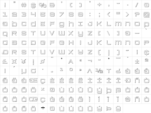 Colony Marines Outline Outline  glyph index