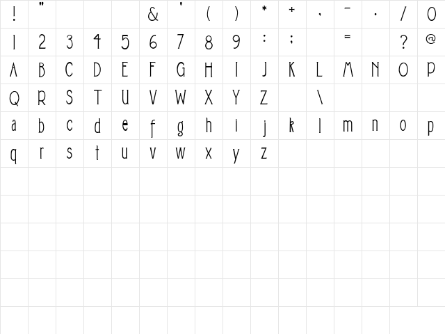 2Peas Lighhouse Regular  glyph index