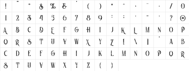 Nomos Inline Grunge Inline Grunge  glyph index