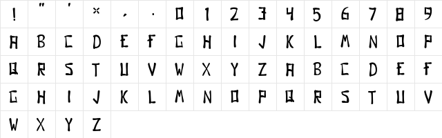 Gomo Regular  glyph index