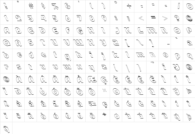 FZ JAZZY 52 HOLLOW LEFTY Normal  glyph index