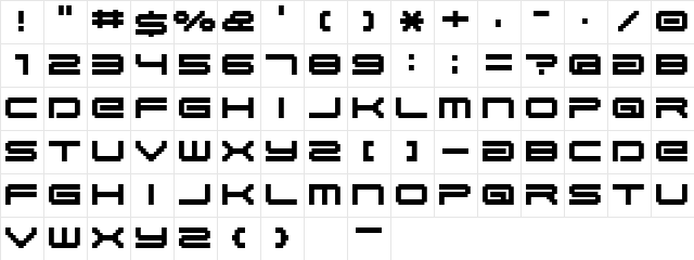 BM gaia A10  glyph index