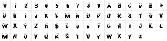 PWJoyeuxNoel Medium  glyph index