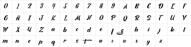 Quitgan Personal Use !!! Regular  glyph index