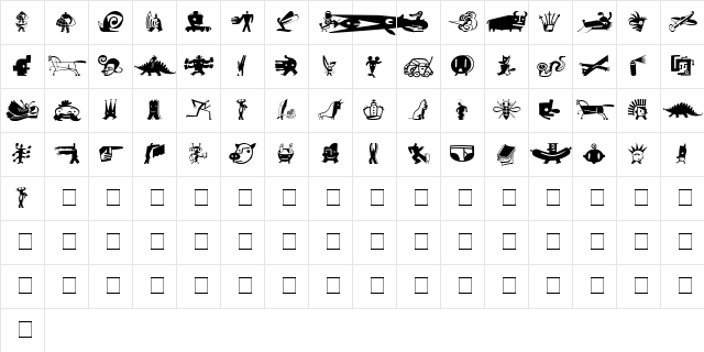 BigCheeseLight Medium  glyph index