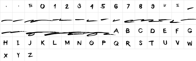 The Barrack Regular  glyph index