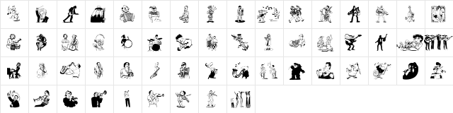 Musikantenstadel Regular  glyph index