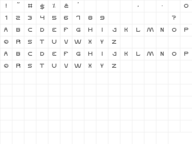 QUALIFIED GOOD Regular  glyph index