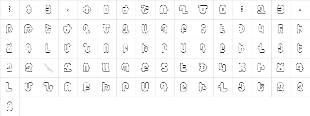 Arax-Barab Normal  glyph index