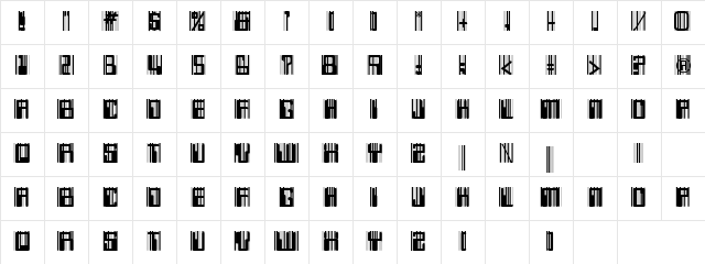 Windz 2 Regular  glyph index
