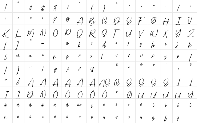Hellotropica Regular  glyph index
