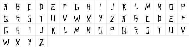 Chang and Eng Regular  glyph index