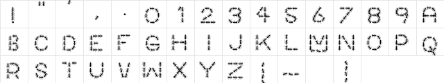 AntPile Regular  glyph index