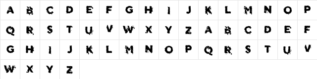 Vtks Relpius Regular  glyph index