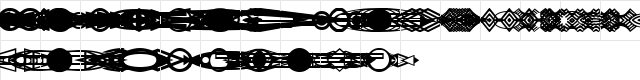 LAGeoLines Regular  glyph index