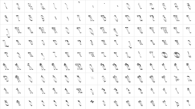 FZ JAZZY 23 HOLLOW LEFTY Normal  glyph index
