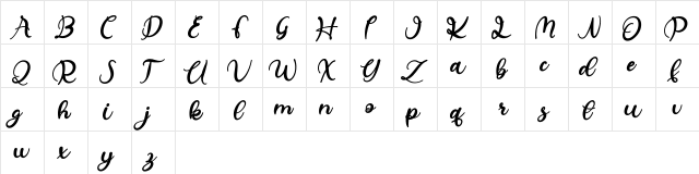 Helegra FREE Regular  glyph index