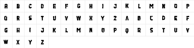 Quashar Demo Regular  glyph index