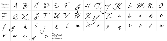 dearJoe four Regular  glyph index