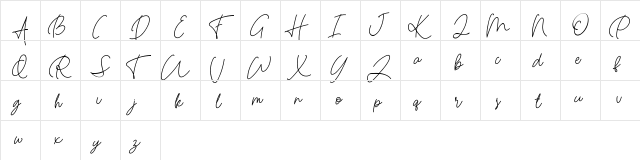 Hastron FREE Regular  glyph index