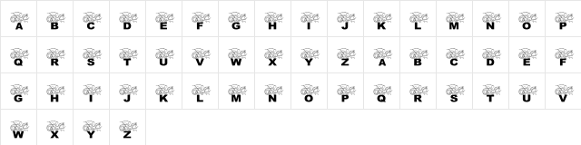 pf_dragon flying Regular  glyph index