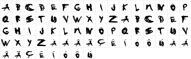 Estuque Heavy  glyph index