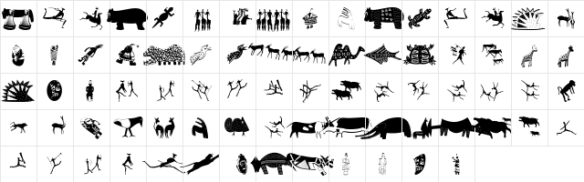 AfriquArtes Regular  glyph index