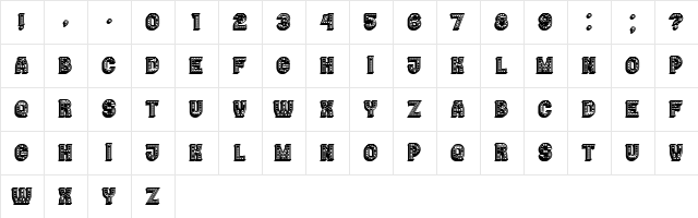 Casino 3D Filled Marquee Regular  glyph index
