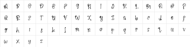 Rose Hips FREE Regular  glyph index