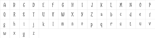 Spizzella Free Regular  glyph index