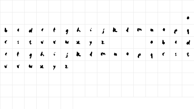 yello Medium  glyph index