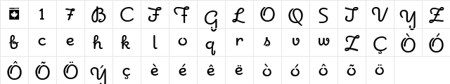 Apricot - Alternates Regular  glyph index