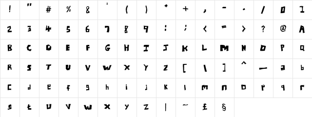 UNLtd Bold  glyph index