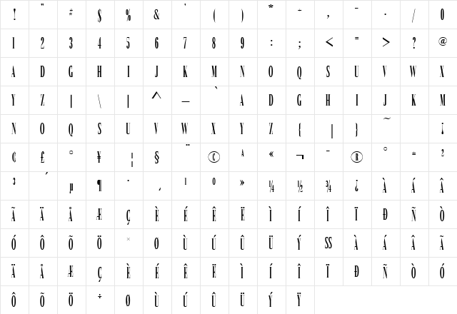 URWBassorahComDMed Regular  glyph index