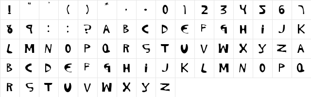 Pigment 08 Regular  glyph index